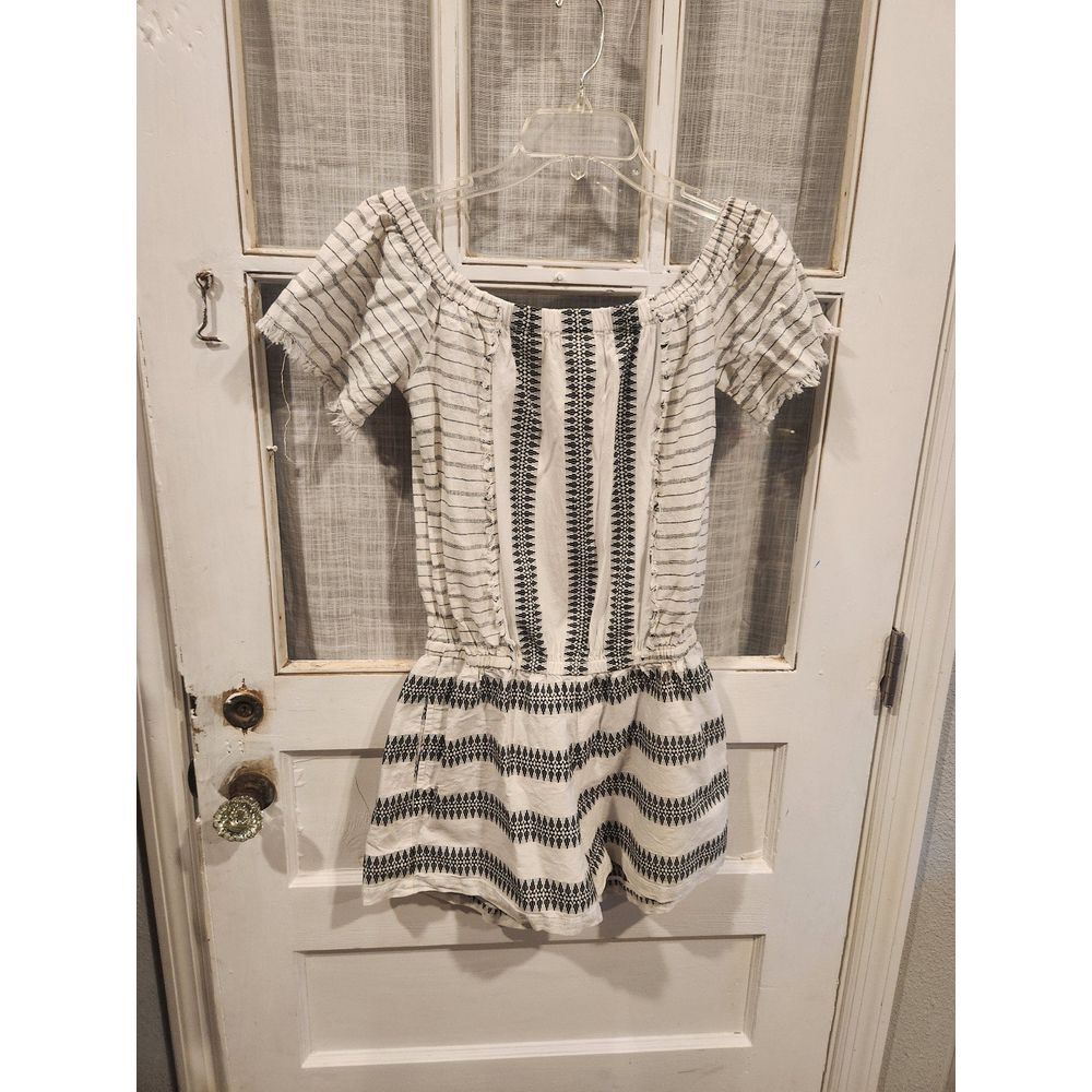 The Impecable Pig White and Black Romper Women's‎ Size Small